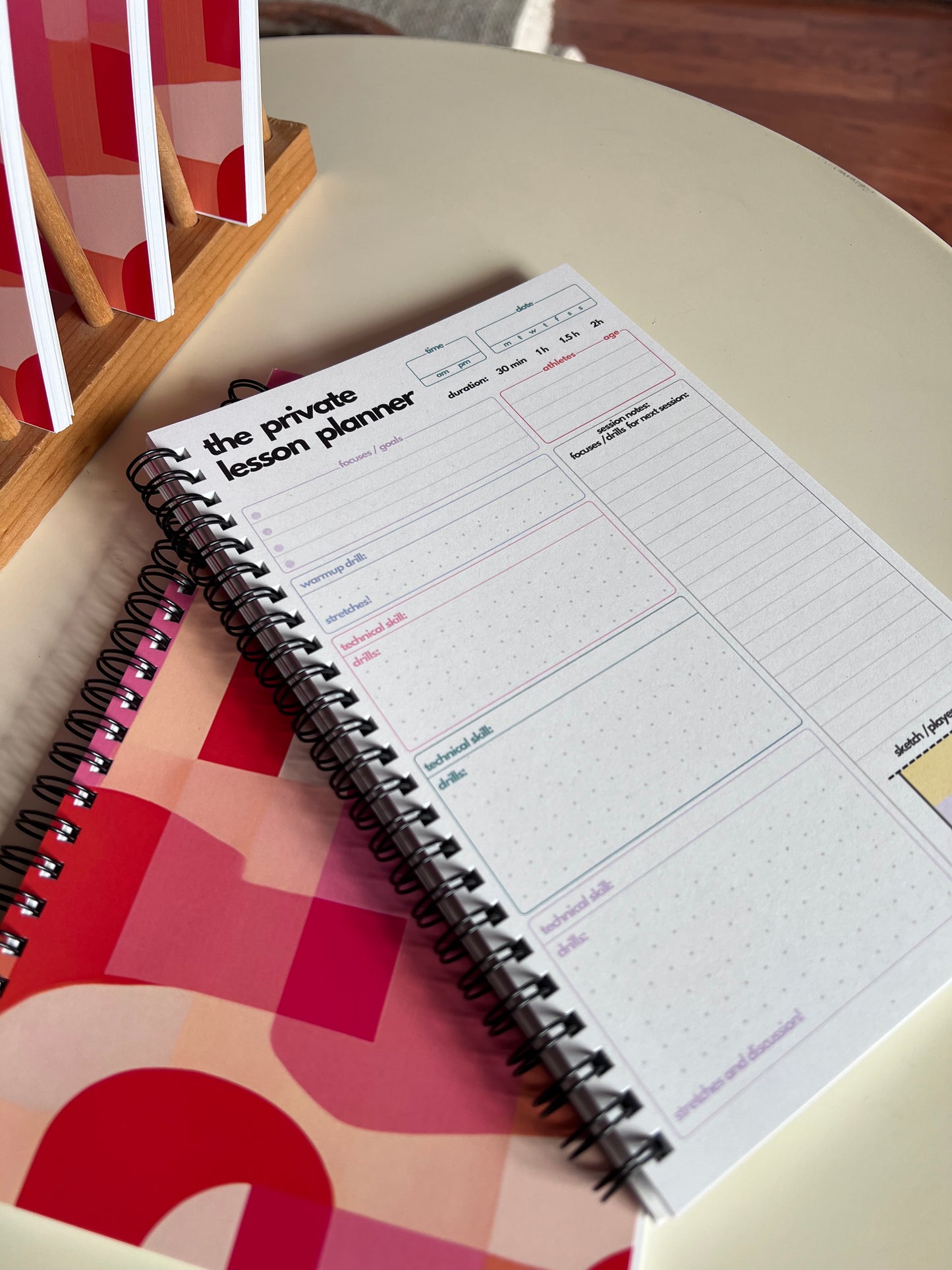 Private Lesson Planner - Spiral Notebook