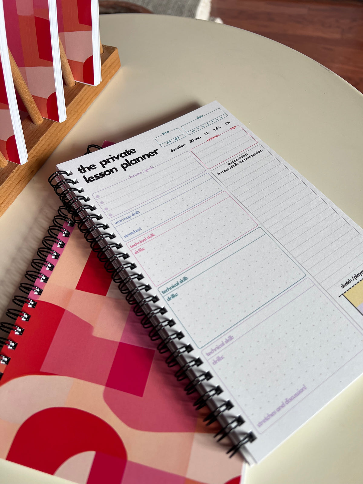 Private Lesson Planner - Spiral Notebook